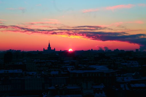 Moskau, Himmel, Hauptstadt