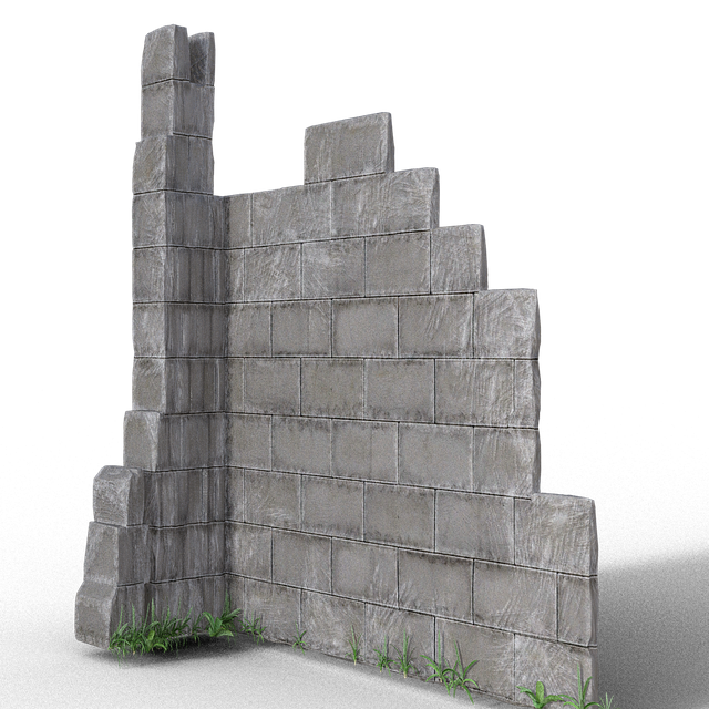 Free ruin stone ivy illustration