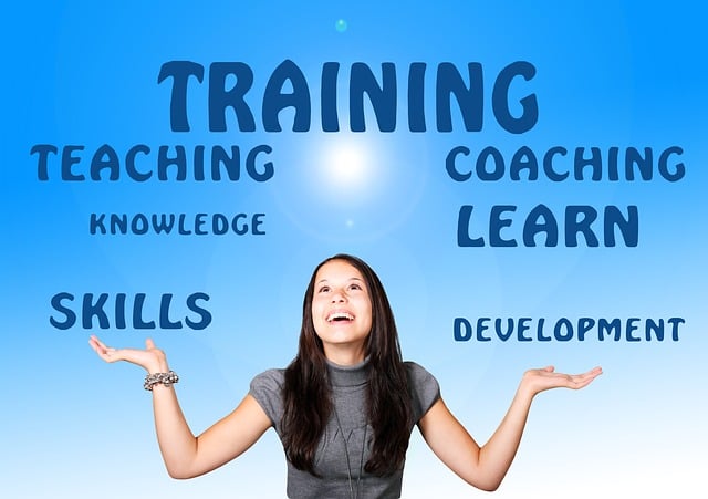Free to learn training woman illustration