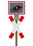 signal, train, andreaskreuz