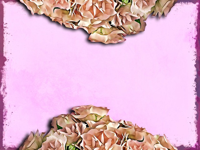 Free background floral background writing paper illustration