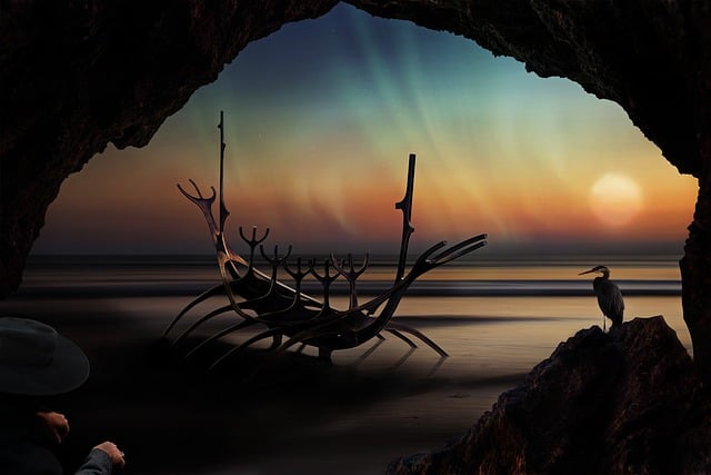 Gestrandet, Composing, Landschaft, Natur