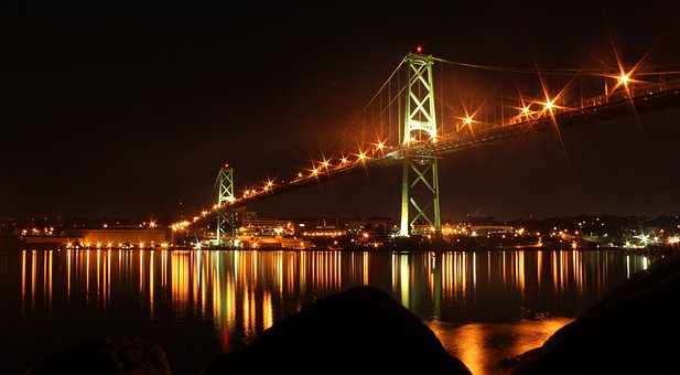 Free Bridge Night photo and picture