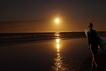 sunrise, women's, beach