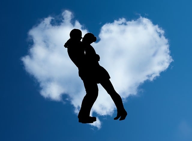 Free valentine's day couple love illustration