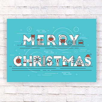 Weihnachten, Hintergrund, Vektor, Karte
