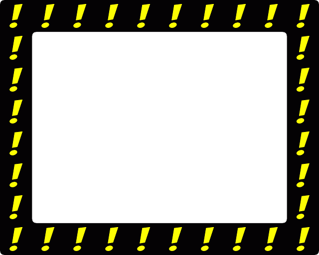 Free frame border excitement illustration