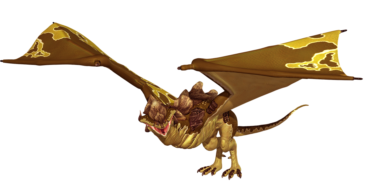 Free dragon creature fantasy illustration