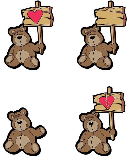 Free sign love romance illustration