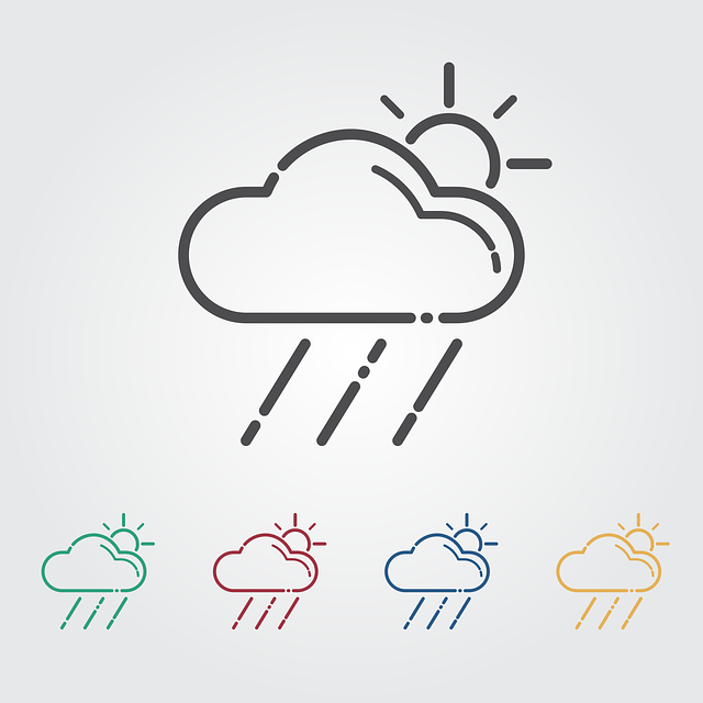 Download free HD stock image of Cloud Sun Free cloud sun rain illustration
