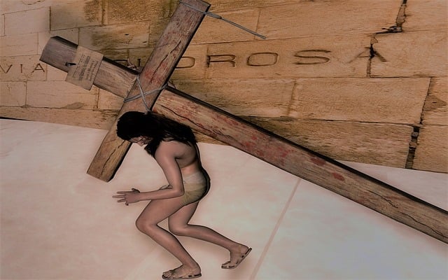 Free via dolorosa jerusalem jesus illustration