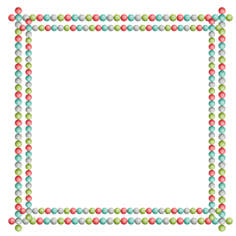 Free Frame Colored Balls illustration and picture