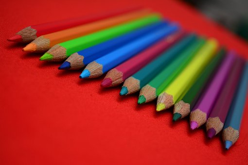 Color, Vistoso, Lapices, Escribir