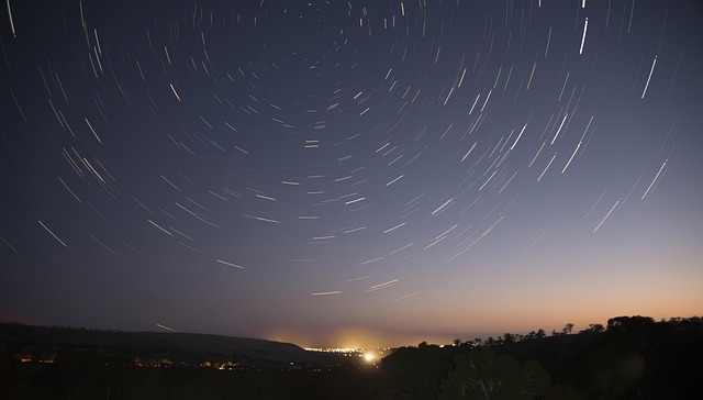Sterne, Nacht, Pfad