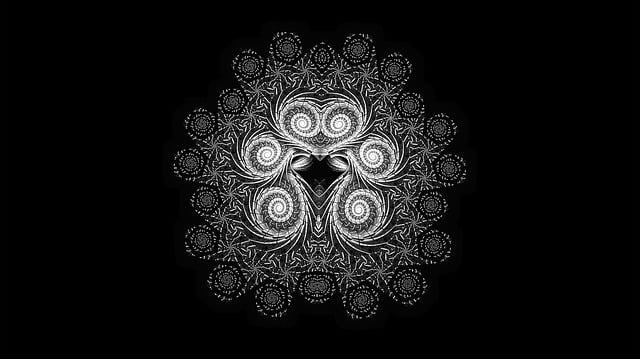 Free fractal filigree lace illustration