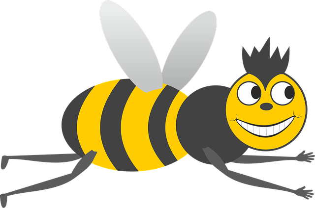 Free bee bumblebee insect illustration