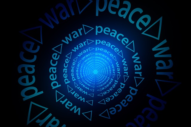 Free war peace circuit illustration