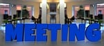 businessmen, silhouettes, meeting
