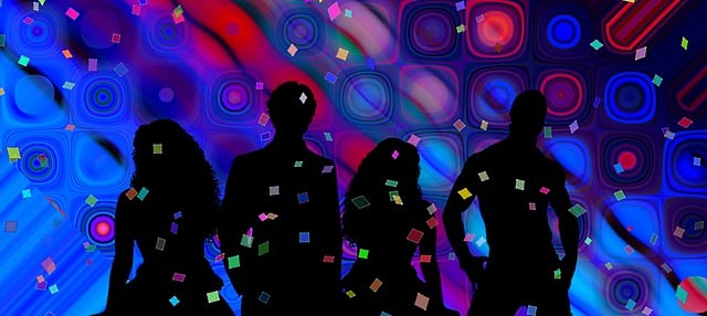 Free party celebration to dance illustration
