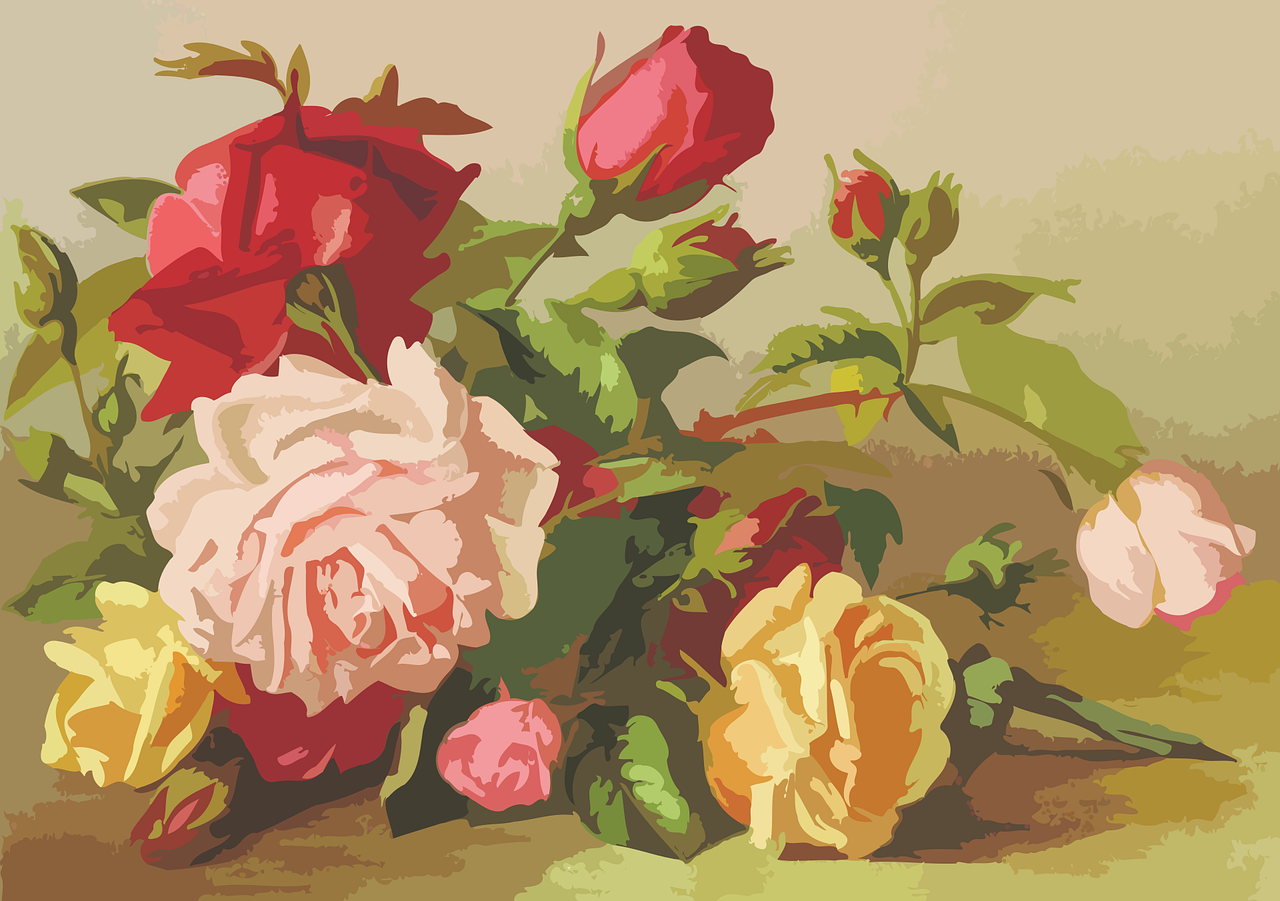 Free Rose Design Vector Art - Download 10,403+ Rose Design Icons ...