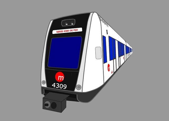 Free metro railroad station vector