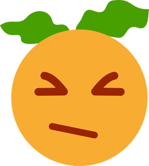 Free clementine orange cartoon illustration