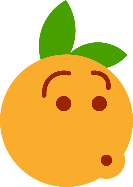 Free clementine orange cartoon vector