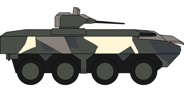 Free armoured army carrier illustration