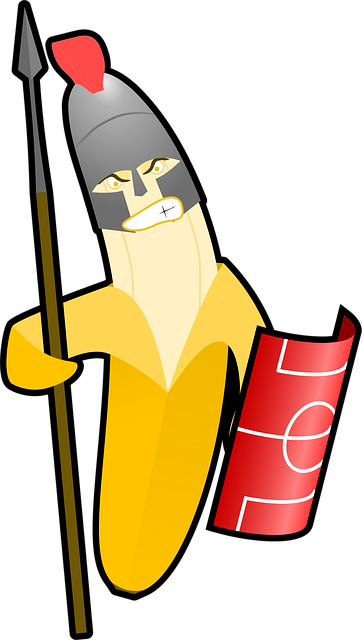 Free cartoon centurion fruit illustration