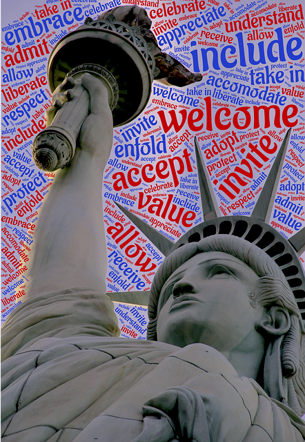 Free welcome liberty include illustration