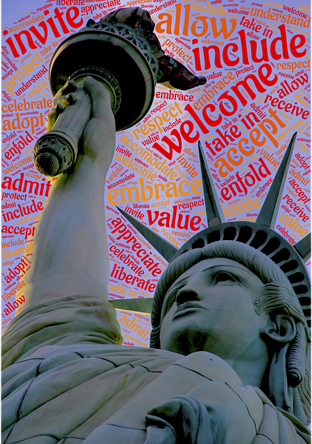 Free welcome liberty include illustration