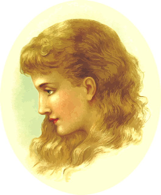 Free girl hair head vector