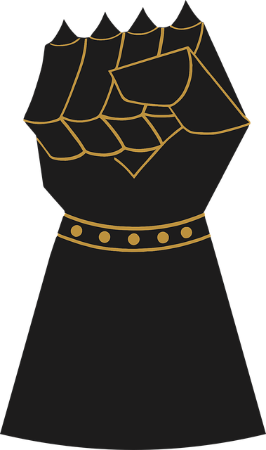 Free arm armored battle vector