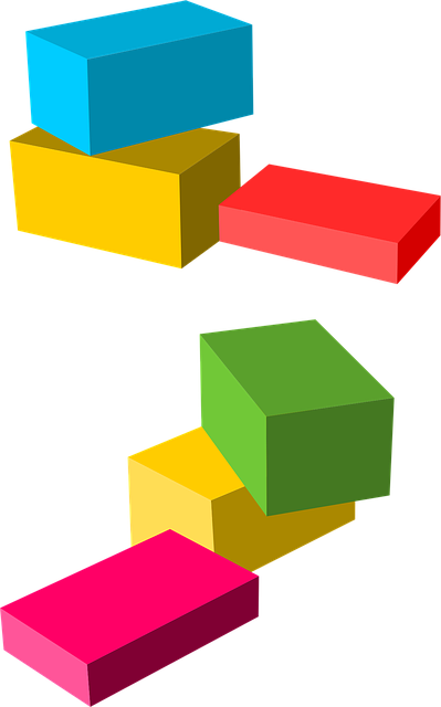 Free boxes construction cubes illustration
