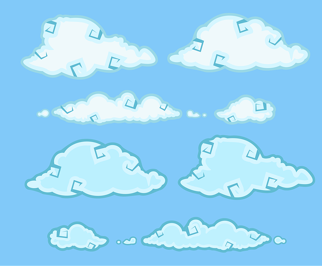 Free clouds sky heaven vector
