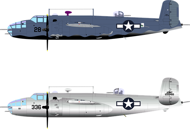 Free aircraft airplane bomber vector