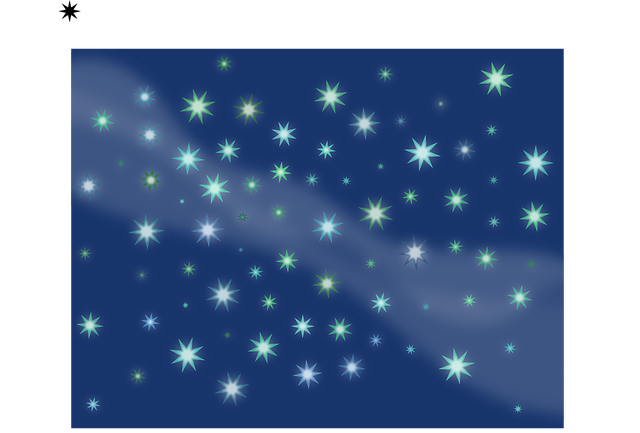 Free milky way practice nature vector