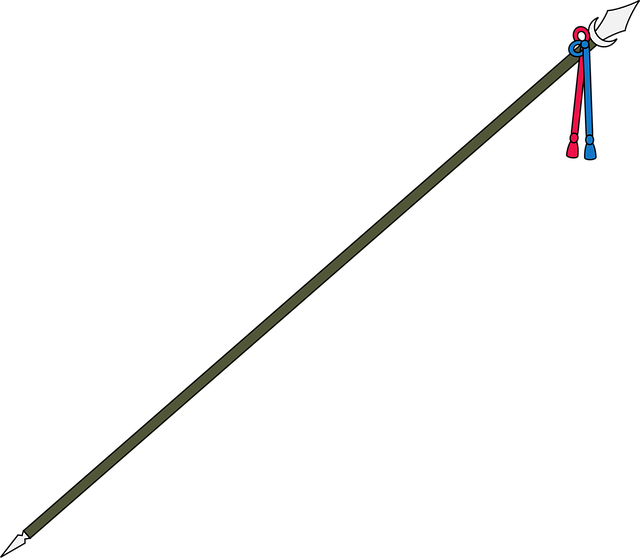 Free battle pole pole arm vector