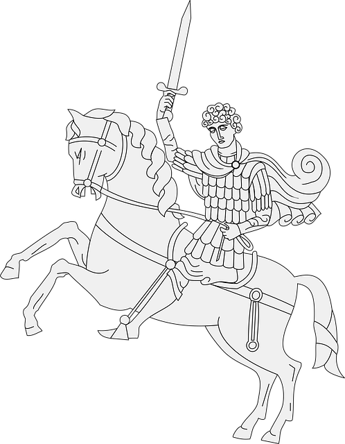 Free animal heraldry horse vector