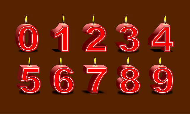 Download free HD stock image of Candle Number Free candle number brown birthday illustration