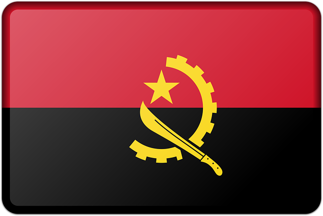 Akachafactory Bandiera Gagliardetto Per Auto Con Stemma Nazionale Angola – Dimensioni 15x10 Cm, Stampa Fronte/Retro In Poliestere