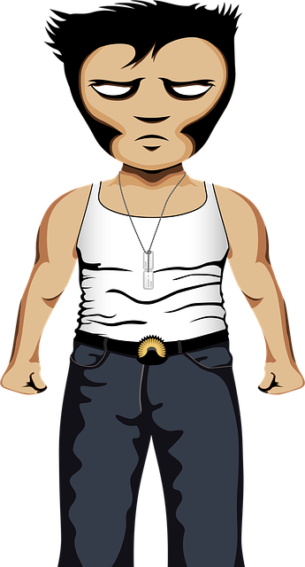 Free hair human man illustration