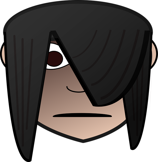 Free comic characters dress-up head girl illustration