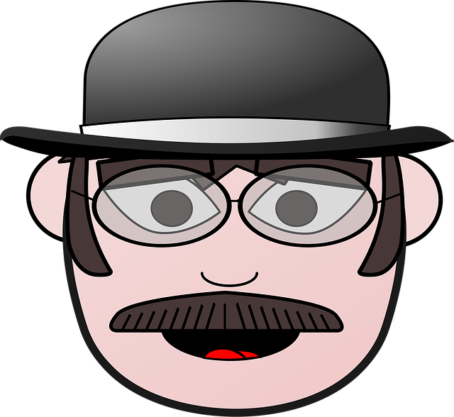 Free dress-up head england victorian vector