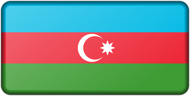 Free azerbaijan banner decoration illustration
