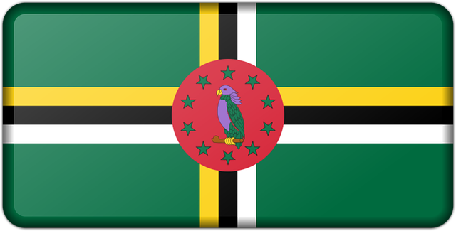 Bandeira, Decoração, Dominica, Assinar