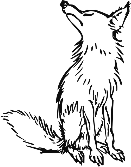 Free canine fairy tale fox vector