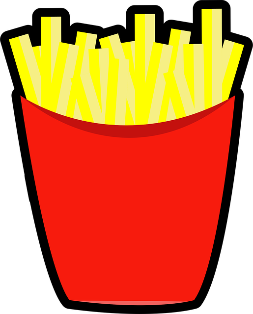 Free chips crisps french fries vector