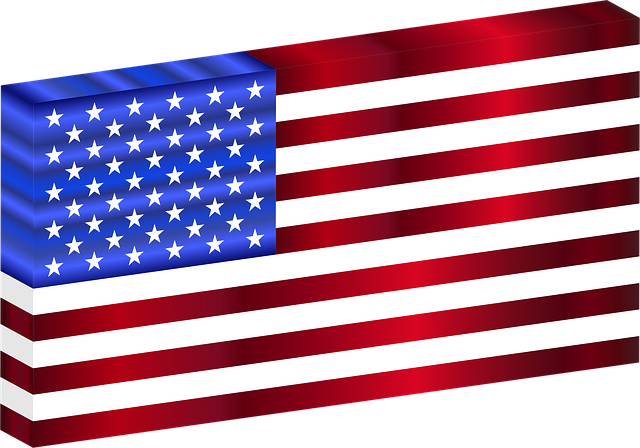 Free america cube flag illustration