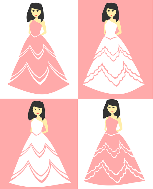 Free bride clothing fashion vector